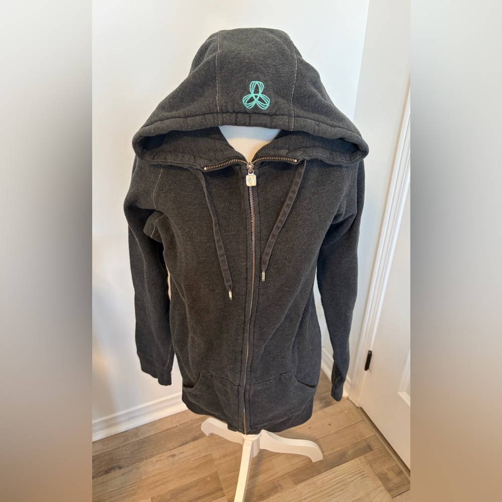 Vintage TNA Zip-Up Hoodie – Dark Grey (Size M)